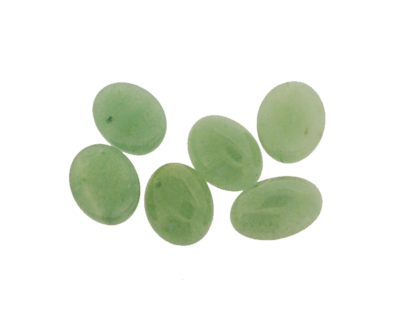 Cabuchão oval pedra aventurina verde - 22x16 mm (3 peças) PO-76